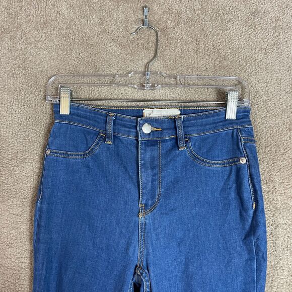 Free People Jeans Womens 26 Skinny Distressed Long‎ & Lean Jegging High Rise - Picture 4 of 13